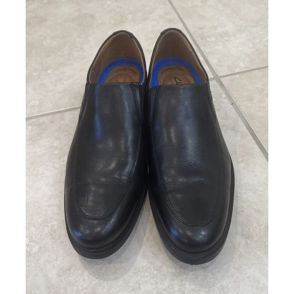 Clark Collection Men's 12 M Black Whiddon Step‎ Loafers Shoes Career Comfort
